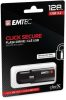 Pendrive, 128GB, USB 3.2, titkosított, EMTEC B120 Click Secure (UE128GS)