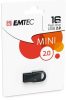 Pendrive, 16GB, USB 2.0, EMTEC D250 Mini, fekete (UE16GM)