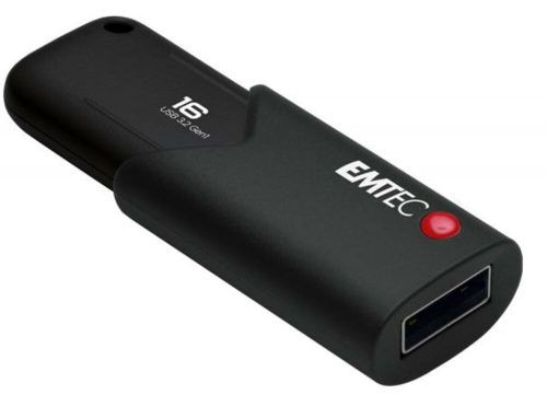 Pendrive, 16GB, USB 3.2, titkosított, EMTEC B120 Click Secure (UE16GS)