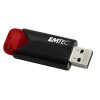 Pendrive, 256GB, USB 3.2, EMTEC B110 Click Easy, fekete-piros (UE256GE)
