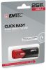 Pendrive, 256GB, USB 3.2, EMTEC B110 Click Easy, fekete-piros (UE256GE)