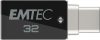 Pendrive, 32GB, USB 3.2, USB-A bemenet/USB-C kimenet, EMTEC T260C Dual (UE32GD)