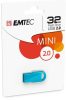 Pendrive, 32GB, USB 2.0, EMTEC D250 Mini, kék (UE32GM)