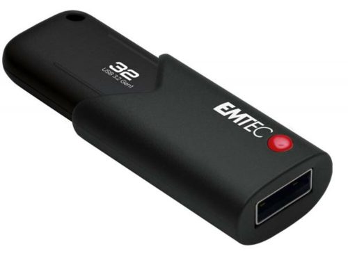 Pendrive, 32GB, USB 3.2, titkosított, EMTEC B120 Click Secure (UE32GS)