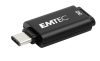 Pendrive, 32GB, USB-C 3.2, EMTEC D400 Type-C, fekete (UE32GUC)