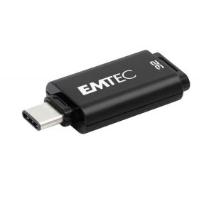   Pendrive, 32GB, USB-C 3.2, EMTEC D400 Type-C, fekete (UE32GUC)