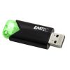 Pendrive, 64GB, USB 3.2, EMTEC B110 Click Easy, fekete-zöld (UE64GE)