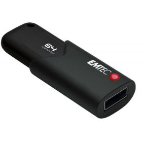   Pendrive, 64GB, USB 3.2, titkosított, EMTEC B120 Click Secure (UE64GS)