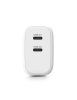 Hálózati töltő, 2xUSB-C (20W+45W), URBAN FACTORY (UFPGC65)