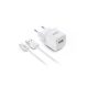 Hálózati töltő, 1xUSB-A, 12W, USB-A–USB-C kábel, URBAN FACTORY (UFPSC25)