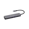 USB elosztó-HUB, 2xUSB-C /2xUSB-A, HDMI,SD, MicroSD, VERBATIM (UHV32158)