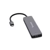 USB elosztó-HUB, 2xUSB-C /2xUSB-A, HDMI,SD, MicroSD, VERBATIM (UHV32158)