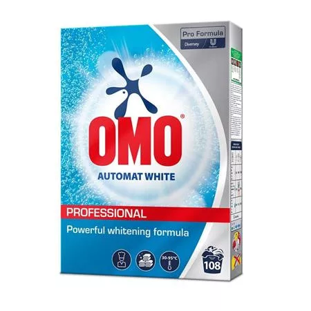 Mosópor, 5,4 kg, OMO Professional Automat White, fehér ruhákhoz (UJ613)