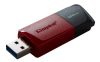 Pendrive, 128GB, USB 3.2, KINGSTON Exodia M, fekete-piros (UK128DTXM)