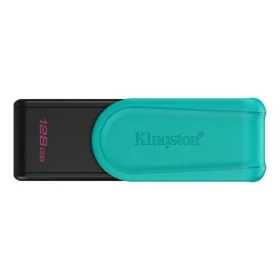   Pendrive, 128GB, USB 3.2 Gen1, KINGSTON DataTraveler Exodia S, fekete-türkiz (UK128ES)