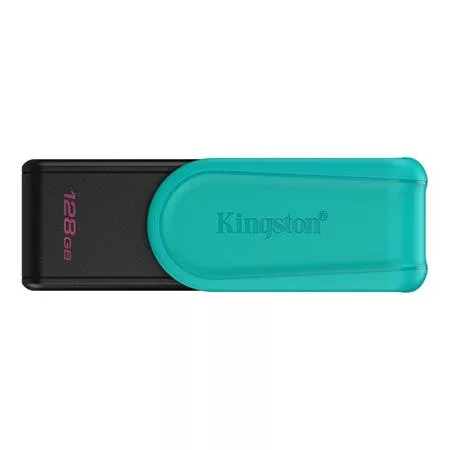 Pendrive, 128GB, USB 3.2 Gen1, KINGSTON DataTraveler Exodia S, fekete-türkiz (UK128ES)