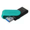 Pendrive, 128GB, USB 3.2 Gen1, KINGSTON DataTraveler Exodia S, fekete-türkiz (UK128ES)