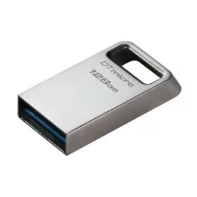   Pendrive, 128GB, USB 3.2, 200MB, fém, KINGSTON DT Micro Gen2 (UK128MG2)