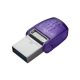 Pendrive, 256GB, USB 3.2, USB/USB-C, KINGSTON DT MicroDuo 3C (UK256MDC)