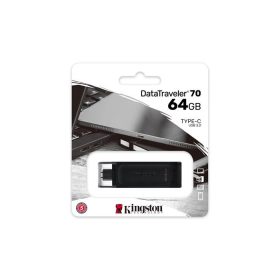 Pendrive, 64GB, USB-C, KINGSTON DataTraveler 70 (UK64DT70)