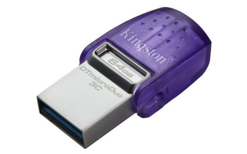 Pendrive, 64GB, USB 3.2, USB/USB-C, KINGSTON DT MicroDuo 3C (UK64MDC)