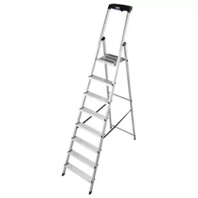   Állólétra, 8 lépcsőfokos, alumínium, KRAUSE Safety (UL19)