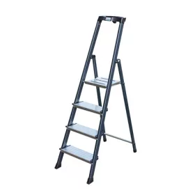   Állólétra, 6 lépcsőfokos, eloxált, KRAUSE Securo (UL36)