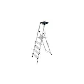   Állólétra, 5 lépcsőfokos, alumínium, Multigrip-system, KRAUSE Secury (UL51)
