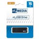 Pendrive, 16GB, USB 2.0, MYMEDIA (by VERBATIM) (UM16G)