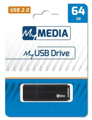 Pendrive, 64GB, USB 2.0, MYMEDIA (by VERBATIM) (UM64G)