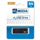 Pendrive, 64GB, USB 2.0, MYMEDIA (by VERBATIM) (UM64G)