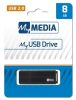 Pendrive, 8GB, USB 2.0, MYMEDIA (by VERBATIM) (UM8G)