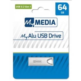   Pendrive, 64GB, USB 3.2 Gen1, alumínium ház, MYMEDIA Alu (by VERBATIM) (UMG64GA)