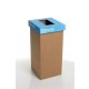 Szelektív hulladékgyűjtő, újrahasznosított, 20 l, RECOBIN Mini, kék (URE021)