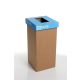 Szelektív hulladékgyűjtő, újrahasznosított, 20 l, RECOBIN Mini, kék (URE021)