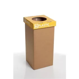   Szelektív hulladékgyűjtő, újrahasznosított, angol felirat, 20 l, RECOBIN Mini, sárga (URE023)