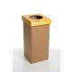 Szelektív hulladékgyűjtő, újrahasznosított, angol felirat, 20 l, RECOBIN Mini, sárga (URE023)