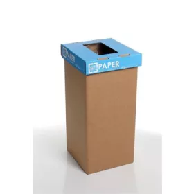   Szelektív hulladékgyűjtő, újrahasznosított, angol felirat, 20 l, RECOBIN Mini, kék (URE024)