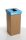 Szelektív hulladékgyűjtő, újrahasznosított, angol felirat, 20 l, RECOBIN Mini, kék (URE024)