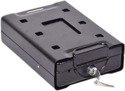 Értéktároló, mobil, 1,1 l, 70x160x220 mm, KINGSAFE Car Safe (USZCAR)