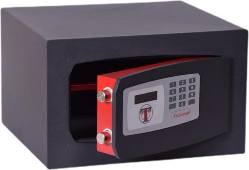 Bútorszéf, elektronikus zár, 17 l, 210x340x300 mm, TECHNOMAX MTE 3 (USZTMTE3)