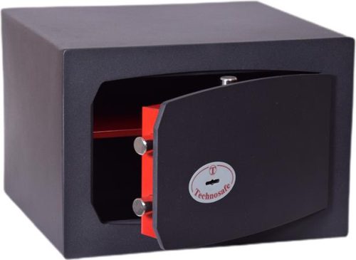 Bútorszéf, kulcsos zár, 30 l, 270x390x350 mm, TECHNOMAX MTK 4 (USZTMTK4)