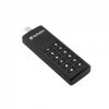 Pendrive, 128GB, USB-C (USB 3.2), titkosítás, 160/130Mb/s, VERBATIM Keypad Secure (UV128GCKS)