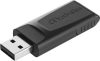 Pendrive, 128GB, USB 2.0, VERBATIM Slider, fekete (UV128GSF)