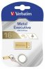 Pendrive, 16GB, USB 3.2, VERBATIM Executive Metal arany (UV16GEM32)