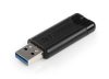 Pendrive, 16GB, USB 3.2, VERBATIM Pinstripe, fekete (UV16GPF3)