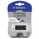 Pendrive, 256GB, USB 3.2, VERBATIM Pinstripe, fekete (UV256GPF3)