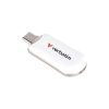 Pendrive, 256GB, USB-C 3.2 Gen1, VERBATIM Plectra, fehér (UV256GPLW)
