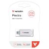 Pendrive, 256GB, USB-C 3.2 Gen1, VERBATIM Plectra, fehér (UV256GPLW)