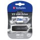 Pendrive, 256GB, USB 3.2, 80/25 MB/s, VERBATIM V3, fekete-szürke (UV256GS)